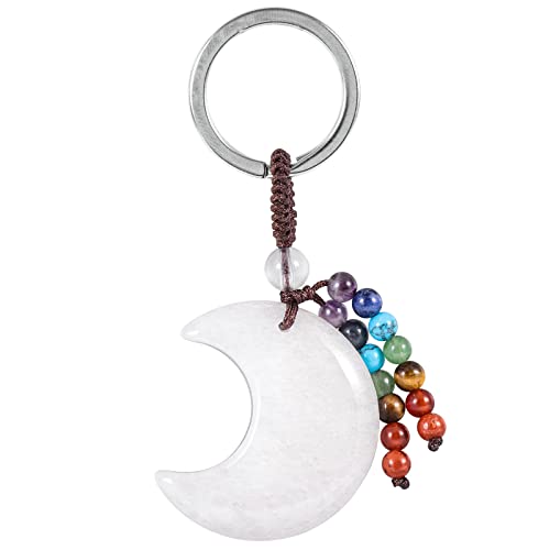 Amogeeli Rock Crystal Moon Key Chain...