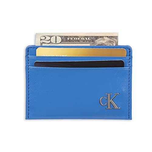 Image of Calvin Klein mens Rfid Leather Slim Minimalist Card Case Wallet and Wallet Sets