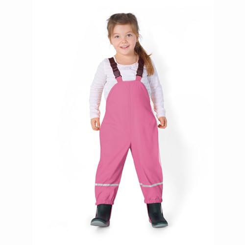 Toddler Boys Girls Rain bib Kids Solid Color Rainproof Rain Pants Reflective Rainwear Stripe Trousers4