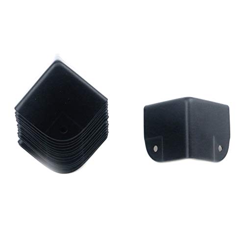 Image of MY MIRONEY 1.57 inch Black Corner Protector 16Pcs Metal Cabinets Speaker Corners Protector for Flight Road Case Cabinet,Amplifier Speaker Cabinet