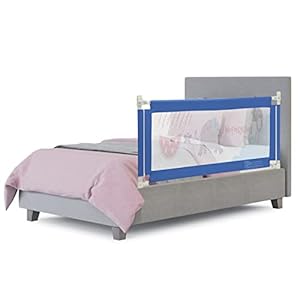BABY JOY Bed Rail for Toddlers, 57’’ Extra Long, Height Adjustable & Foldable Baby Bed Rail Guard w/ Breathable Mesh…