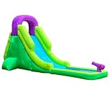 Hurricane River Inflatable Water Slide for Kids - Water Park with Slides, Climbing Wall, Water Cannon and Splash Pool - Ages 5 and Up - with Blower