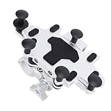 Robuste et sécurisé : une forme spéciale à 5 griffes de ce support de téléphone pour moto maintient fermement chaque coin de votre téléphone. Il assure la sécurité de votre téléphone portable fixé au guidon du vélo même sur une route cahoteuse.