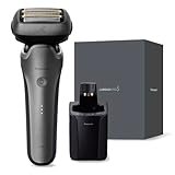 パナソニック メンズ シェーバー ラムダッシュ PRO 5枚刃 電動 髭剃り ラムダッシュAI⁺ 全自動洗浄充電器 ES-L571U-S チタンシルバー