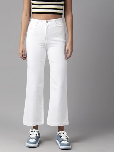 Image of GUTI Womens High Rise Crop Length Jeans()
