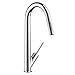 AXOR Starck Luxury 1-Handle 18-inch Tall Kitchen Faucet with Pull Down Sprayer with QuickClean Magnetic Docking Spray Head in Chrome, 10821001