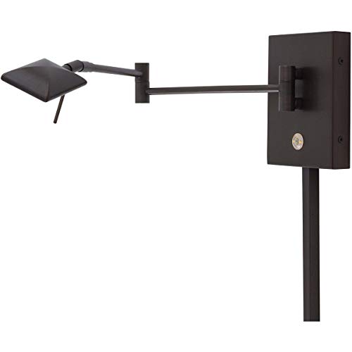 Image of GEORGE KOVACS P4328-647 George's Reading Room LED Swing Arm Wall Lamp, 1-Light, 8 Total Watts, 6.25-in H x 13.75-in W, Copper Bronze Patina