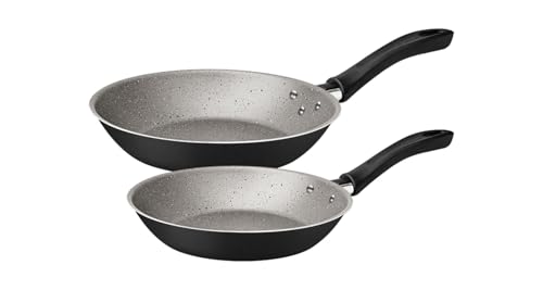 Opiniones de Juego de Sartenes Tramontina que Puedes Comprar On-line. 48 TRAMONTINA - Juego de sartenes Linz en aluminio con revestimiento interno y externo con antiadherente Starflon Max Negro 2 piezas