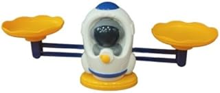 لعبة ميزان تعليمية، أداة تعلم الرياضيات للأطفال، لون أزرق وأصفر