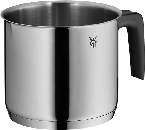 Foto von WMF Milchtopf Induktion ohne Deckel 14 cm, kleiner Topf 1,7l, Milchkochtopf Cromargan Edelstahl poliert, Schüttrand, Kunststoffgriff, spülmaschinengeeignet