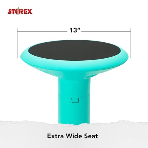 Image of Storex Wiggle Stool, 12 to 24-inch, Teal