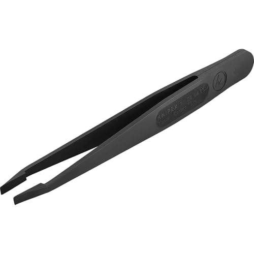 クニペックス KNIPEX ESD静電気拡散性 プラスチックピンセット チップ幅0.12×3.30×11.50mm 全長115mm 9209-04ESD