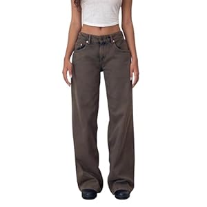 Women’s Baggy Denim Pants High Waisted Y2K Wide Leg Oversized Plus Size Boyfriend Cargo Jeans Streetwear Trousers