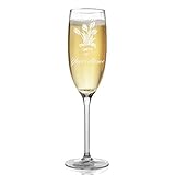 SkunkWerkz Champagne Glass, Tulips, Personalized Engraving Included