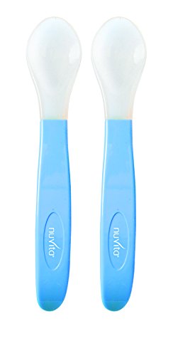 Nuvita NU-PPPL0046-1406 Cucchiai in Silicone, Blu