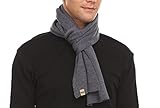 100% Merino Wool Minus33 Everyday Knit Scarf - Winter Scarf - Midweight Scarves for Women and Men - Charcoal Gray - One Size