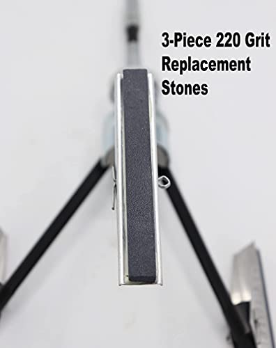 Engine Cylinder Hone Tool 2"-7" Diameter Adjustable Deglazer with 3-Piece 4" Long Stones 220 Grit