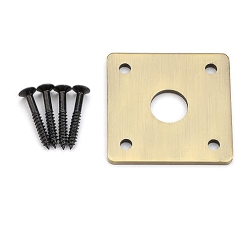 Piastra quadrata a fondo piatto in metallo con vite per parti di chitarra elettrica