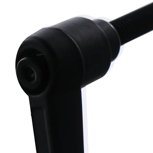 Image of 5pcs M6 x 25mm Handle Adjustable Clamping Lever Thread Push Button Ratchet Male Threaded Stud Knobs Rotating Screw Handles Quick Release Bolt