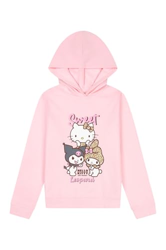 Sweat Hello Kitty fille en coton doux avec capuche protectrice