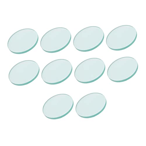 CHILDWEET 10pcs Sheet Water Meter Glass Replacement Pir Sensor Thickened Lab Watch Glasses Evaporating Container Evaporation Dish Cover Crystallizing Basins Evaporation Basin Beaker Mug