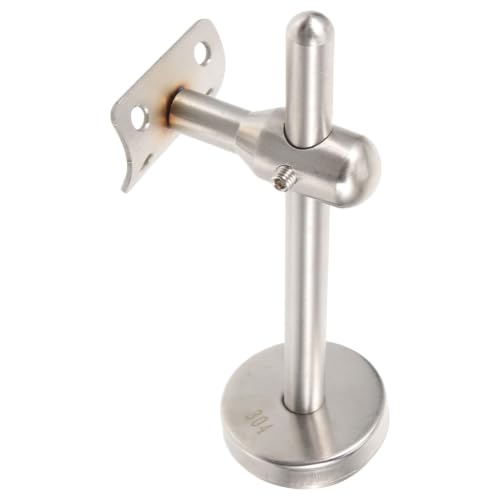 Soporte de pasamanos de escalera de acero inoxidable plata anclaje de pared interior