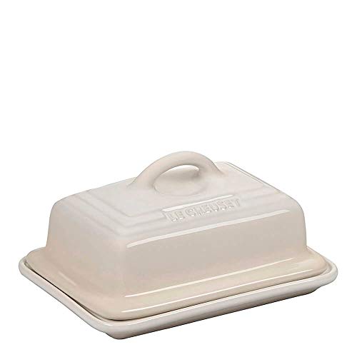 Le Creuset Stoneware Butter Dish, 900 g, 17 x 13 x 9 cm, Meringue, 70837177160000
