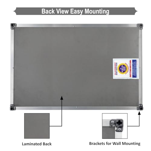 Image of ALKOSIGN Platinum Series Magnetic White Board (3 x 4 Feet) Resin Coated Surface, Magnet Friendly White Board, Dry Erase, Writing Board, Smart Board, for Teaching, Home, Kids Study Room, Cafes etc.