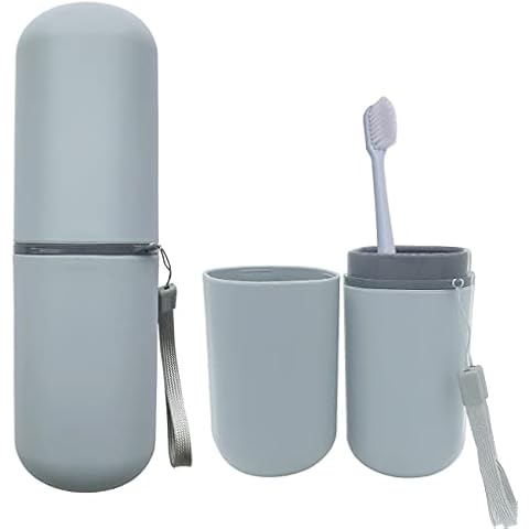 Travel Toothbrush Cup Case Toothbrush Holder with Cover Travel Toothbrush Containers Portable Toothpaste Storage Toothbrush Case Cover