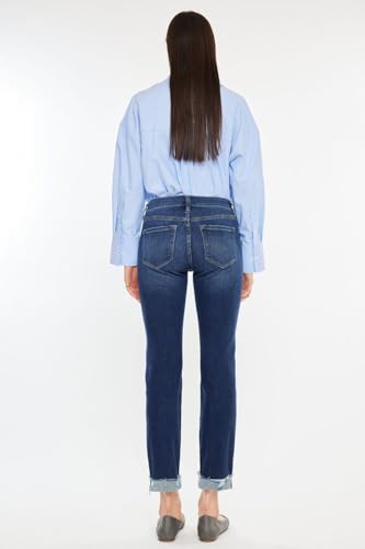 SALT TREE Kancan - Emely Mid Rise Slim Straight Leg Jeans - Essential, KC20062D2