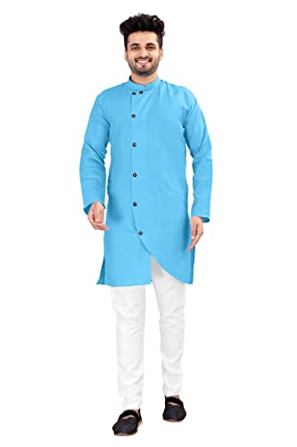 Image of Kurta pyjama for Mens In cross patten and classis colours