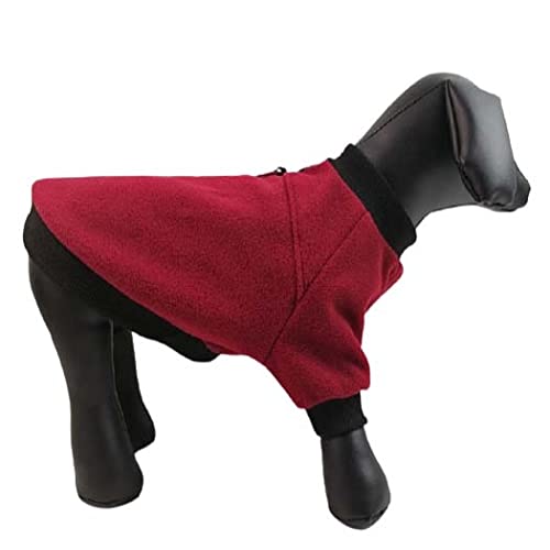 KUTKUT Lightweight Dog Polar Fleece Small Medium Dog Sweater | Warm Pullover Dog Jacket with Leash Attachment Sweater for French Bulldog, Corgi etc (Size:2XL, Chest:58cm, Back Length 44cm) (B09JG6B9GS) Amazon Price History, Amazon Price Tracker