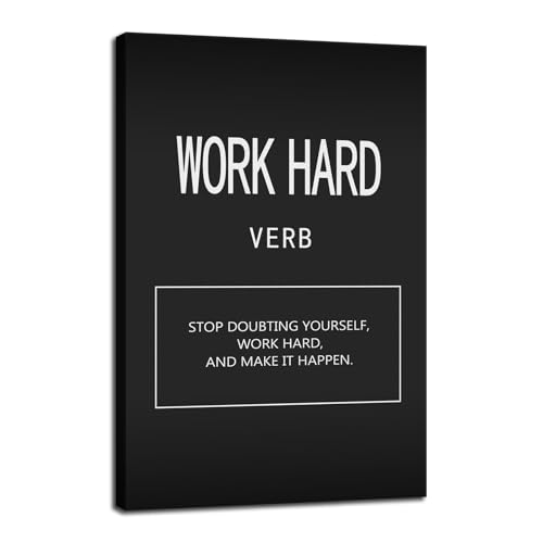 Toile imprimée de motivation encadrée idéale pour sublimer le mur de votre chambre