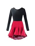 ❤Age Gruppe:Mädchen. Mädchen Latein Tanz Sets Kleid - Bühnenanzug Trikot Rock Anzug Dancewear Kostüm Lyrisch (150CM)