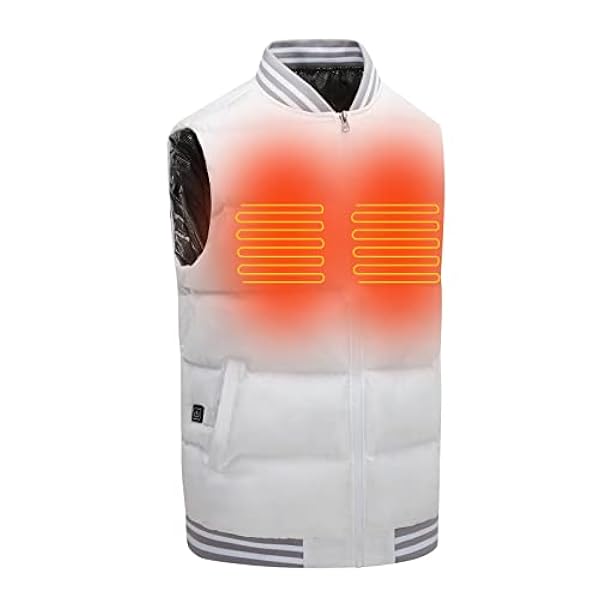 Elektrisch verwarmd vest voor mannen en vrouwen Zacht en warm mouwloos verwarmd vest 3 instelbare warmteniveaus USB elektrisch verwarmd vest Power Bank Elektrisch verwarmd jack voor gebruik