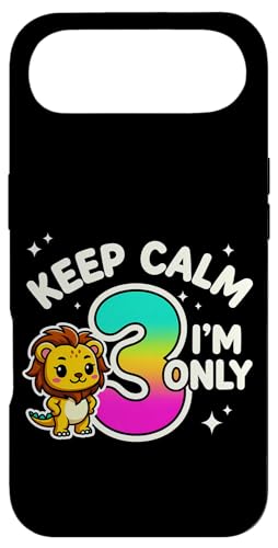 Keep Calm I'm Only 3 Funny 3rd Birthday �j�̎q ���̎q �X�}�z�P�[�X iPhone Air �p
