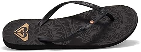 Roxy womens Roxy Antilles Flip Flop Sandal, Black 3, 9 US | Image 4