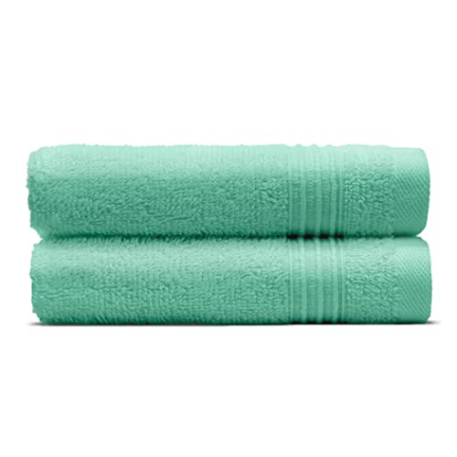Cosy House Collection Juego de toallas de algodón esencial, ultra suave, absorbente y de secado rápido, toalla de felpa de lujo, 100% algodón, para baño, ducha y cocina (toalla, turquesa) Cover