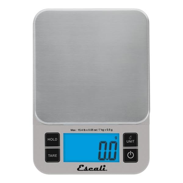 Escali Nutro Digital Food Scale, Multi-Functional Kitchen Appliance, Precise Weight Measuring and Portion Control, Baking and Cooking Made Simple, Stainless Steel Platform, Black, 1 Unit by Escali - Image 6
