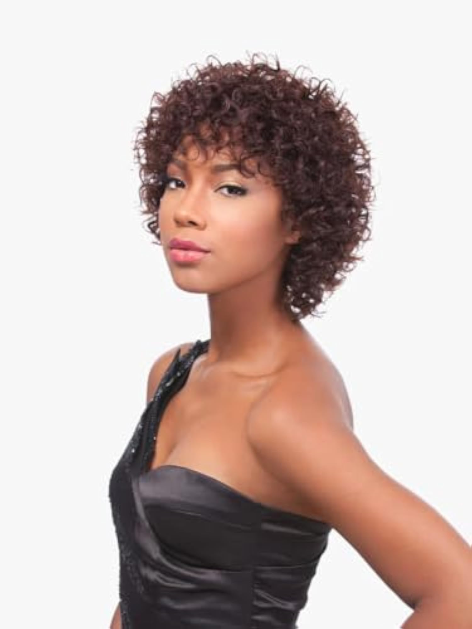 Human Hair Bump Wig - NAYA, Dark Brown