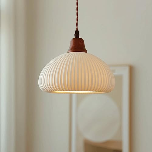 Lustre en céramique suspension à tête unique à vis E27