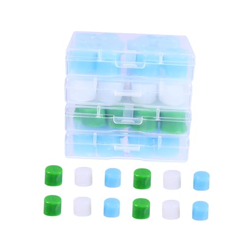 Ipetboom Silicone Sleeping Earplugs Soundproofing 24 Pair Set Anti-Noise Earplugs for Swimming Learning and Library