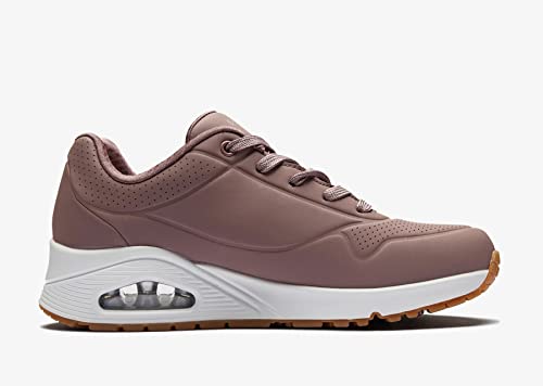 Image of Skechers Women UNO - Stand ON AIR Mauve Lace-Up Sneaker