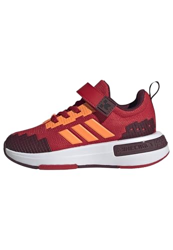 adidas Unisex niños Minecraft Pro Shoes Children, Better Scarlet/Lucid Orange/Maroon, 30 1/2 EU