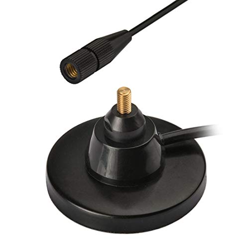 Bingfu HF VHF UHF Ham Amateur Mobile Radio Police Scanner Antenna Magnetic Base BNC Male Compatible with Uniden Bearcat Whistler Radio Shack Police Scanner