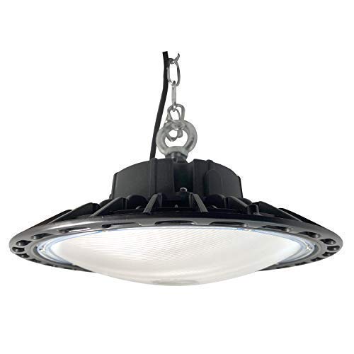 LED UFO High Bay Shop Light 400W Equivalent 11000 Lumens Cool White 6500K IP65 Waterproof Warehouse Lighting Fixture Commercial Lighting in Factory,Shop,Industrial barn (100W)