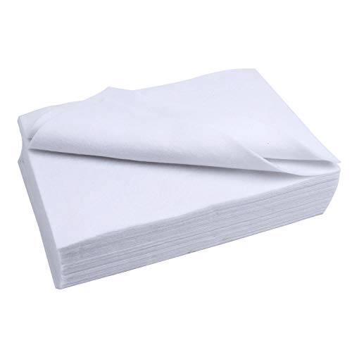 Polyester Felt Sheet Flexible 30 Sheets 20 x 30 cm(7-7/8 X 11-7/8 in 1/16 Inch Thick) (White)