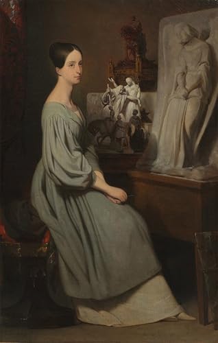 Tableau Ary Scheffer princesse Marie d'Orléans, déco murale toile pour grand mur nu