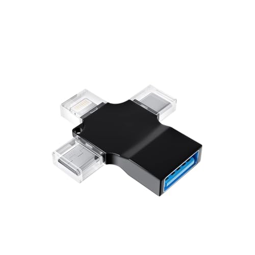 3-in-1 USB Adapter for Lightning, Micro USB, and USB-C