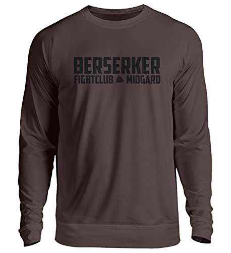 Pull Berserker Fightclub Midgard marron taille XL vêtement streetwear chaud et ample